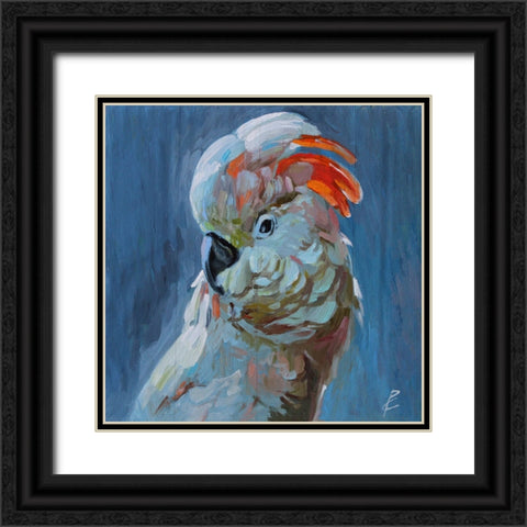 Parrots IV Black Ornate Wood Framed Art Print with Double Matting by Rogozina, Svetlana