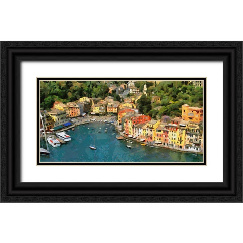 I Like Italy so much II Black Ornate Wood Framed Art Print with Double Matting by Medeiros, Celito