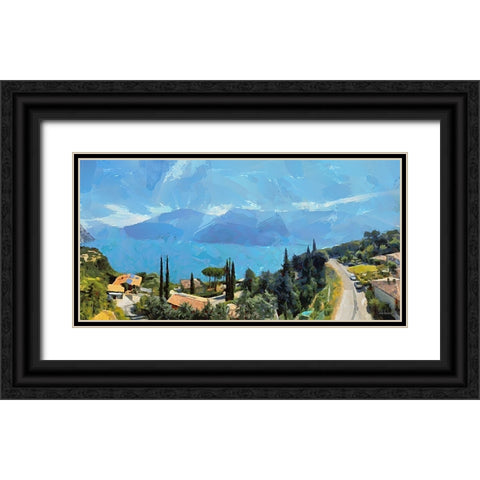 I Like Italy so much IV Black Ornate Wood Framed Art Print with Double Matting by Medeiros, Celito