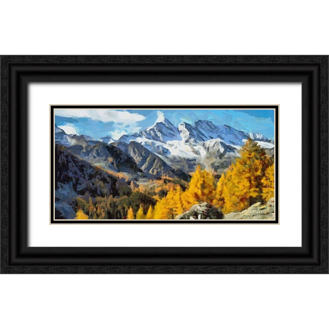 I Like Italy so much V Black Ornate Wood Framed Art Print with Double Matting by Medeiros, Celito