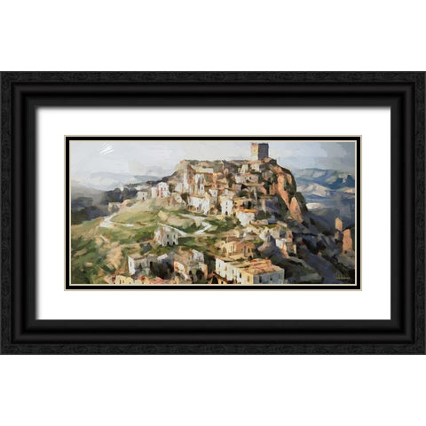 I Like Italy so much VII Black Ornate Wood Framed Art Print with Double Matting by Medeiros, Celito