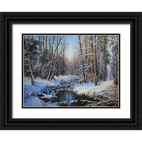 Where February meets the Spring I Black Ornate Wood Framed Art Print with Double Matting by Cernov, Ivan
