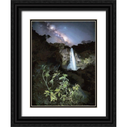 Milky Way III Black Ornate Wood Framed Art Print with Double Matting by Medeiros, Celito