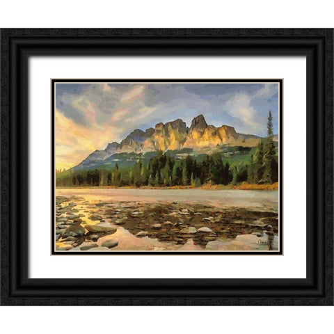 Jasper National Park  Black Ornate Wood Framed Art Print with Double Matting by Medeiros, Celito