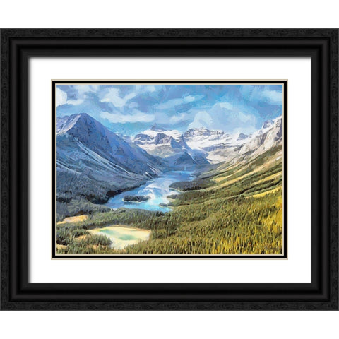 Jasper National Park II Black Ornate Wood Framed Art Print with Double Matting by Medeiros, Celito