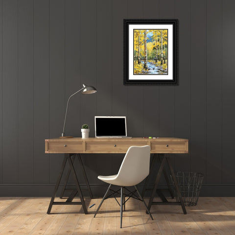 River in the Forest I Black Ornate Wood Framed Art Print with Double Matting by Medeiros, Celito