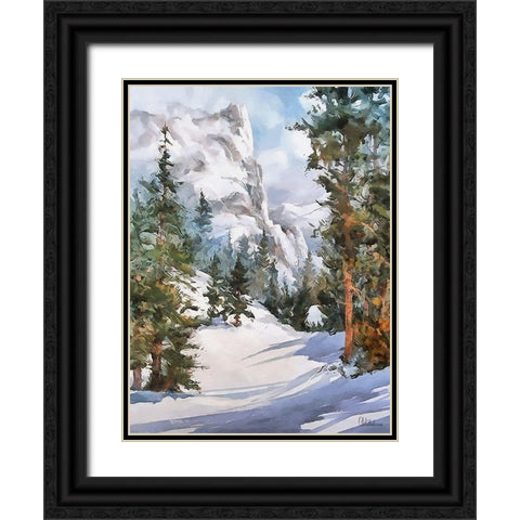 Sunny Day in Winter III Black Ornate Wood Framed Art Print with Double Matting by Medeiros, Celito