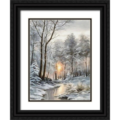 Sunny Day in Winter VI Black Ornate Wood Framed Art Print with Double Matting by Medeiros, Celito