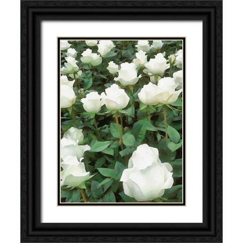 I like Flowers III Black Ornate Wood Framed Art Print with Double Matting by Medeiros, Celito