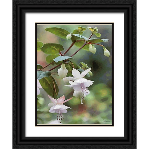 I like Flowers V Black Ornate Wood Framed Art Print with Double Matting by Medeiros, Celito