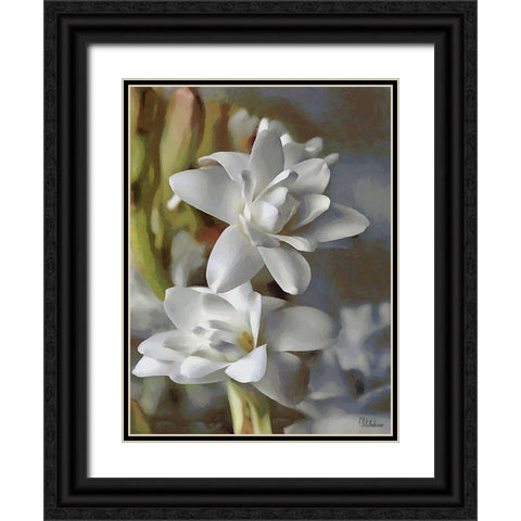 I like Flowers VIII Black Ornate Wood Framed Art Print with Double Matting by Medeiros, Celito