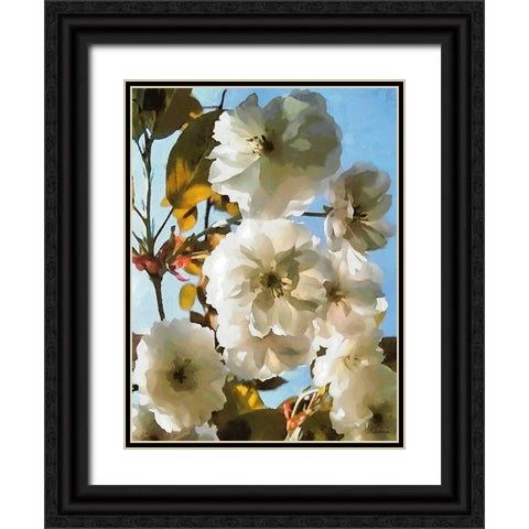 I like Flowers X Black Ornate Wood Framed Art Print with Double Matting by Medeiros, Celito