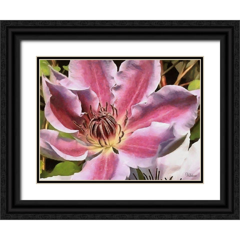 I like Flowers XIV Black Ornate Wood Framed Art Print with Double Matting by Medeiros, Celito