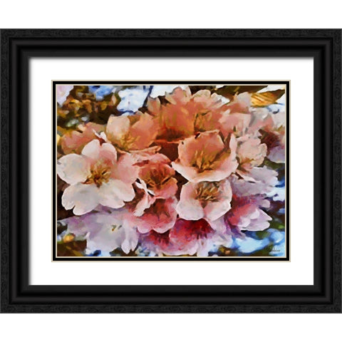 I like Flowers XV Black Ornate Wood Framed Art Print with Double Matting by Medeiros, Celito