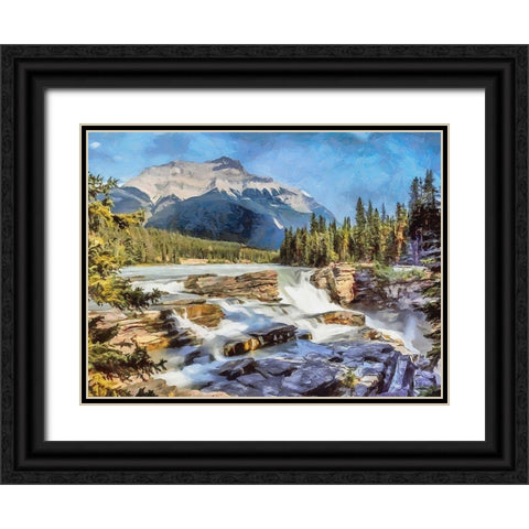 Rocky Mountains V Black Ornate Wood Framed Art Print with Double Matting by Medeiros, Celito