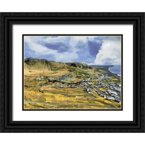 Beautiful nature in Iceland II Black Ornate Wood Framed Art Print with Double Matting by Medeiros, Celito