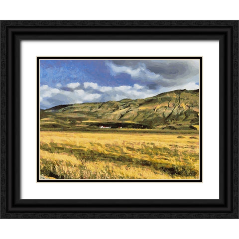 Beautiful nature in Iceland VI Black Ornate Wood Framed Art Print with Double Matting by Medeiros, Celito