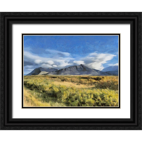 Beautiful nature in Iceland XI Black Ornate Wood Framed Art Print with Double Matting by Medeiros, Celito