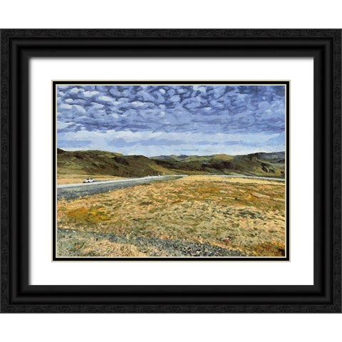Beautiful nature in Iceland XIII Black Ornate Wood Framed Art Print with Double Matting by Medeiros, Celito