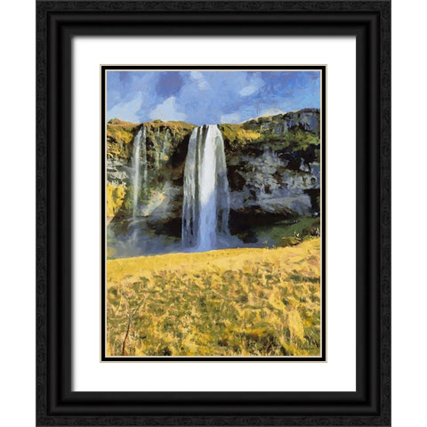 Beautiful nature in Iceland XXXVIII Black Ornate Wood Framed Art Print with Double Matting by Medeiros, Celito