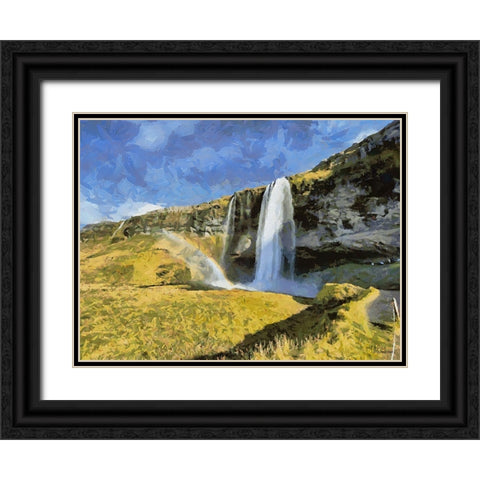 Beautiful nature in Iceland XLI Black Ornate Wood Framed Art Print with Double Matting by Medeiros, Celito