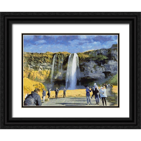 Beautiful nature in Iceland XLIV Black Ornate Wood Framed Art Print with Double Matting by Medeiros, Celito