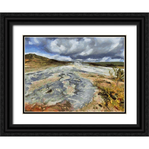 Beautiful nature in Iceland LIII Black Ornate Wood Framed Art Print with Double Matting by Medeiros, Celito
