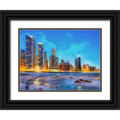 Travel Destination around the World II Black Ornate Wood Framed Art Print with Double Matting by Medeiros, Celito