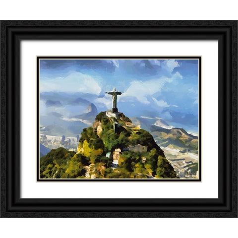 Travel Destination around the World XI Black Ornate Wood Framed Art Print with Double Matting by Medeiros, Celito