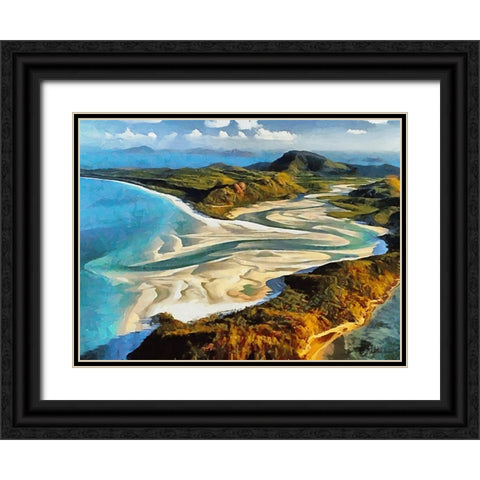 Travel Destination around the World XX Black Ornate Wood Framed Art Print with Double Matting by Medeiros, Celito