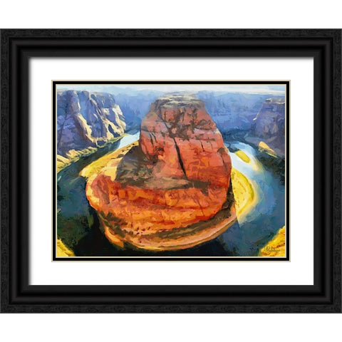 Travel Destination around the World XXXVII Black Ornate Wood Framed Art Print with Double Matting by Medeiros, Celito