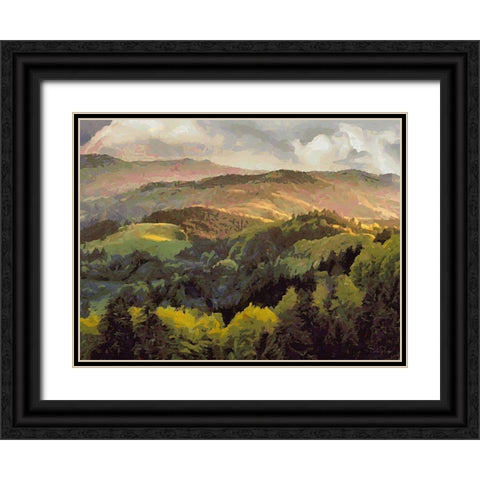 Travel Destination around the World XXXIX Black Ornate Wood Framed Art Print with Double Matting by Medeiros, Celito