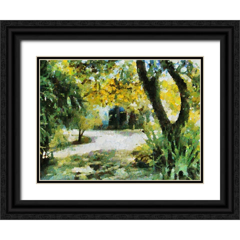 Collectio of Bloomin and Autumn Trees XXX Black Ornate Wood Framed Art Print with Double Matting by Medeiros, Celito