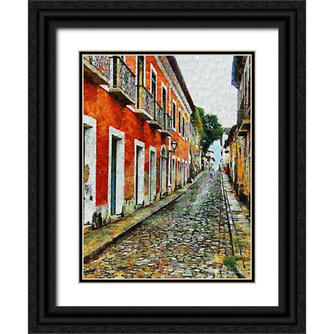 Atmosphere in Southern Cities XIV Black Ornate Wood Framed Art Print with Double Matting by Medeiros, Celito