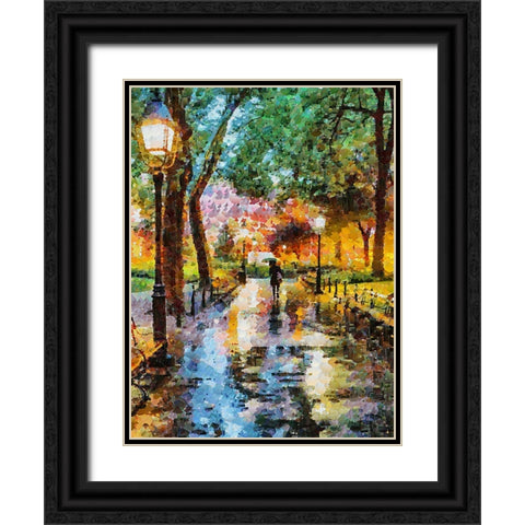 Rainy Days in European Cities VI Black Ornate Wood Framed Art Print with Double Matting by Medeiros, Celito