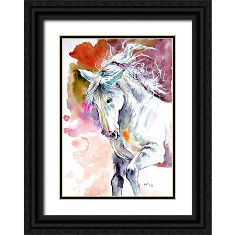 Andalusian Horse I Black Ornate Wood Framed Art Print with Double Matting by Kovacs, Anna Brigite