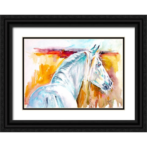 Andalusian Horse III Black Ornate Wood Framed Art Print with Double Matting by Kovacs, Anna Brigite