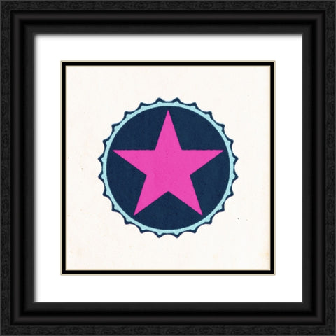BottleCap:Star Black Ornate Wood Framed Art Print with Double Matting by Tenoever, William