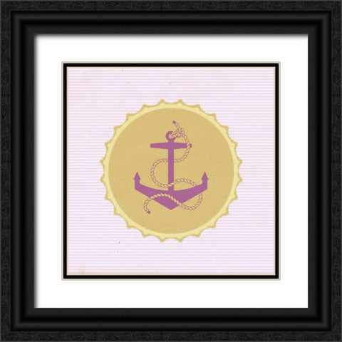 BottleCap:Anchor Black Ornate Wood Framed Art Print with Double Matting by Tenoever, William