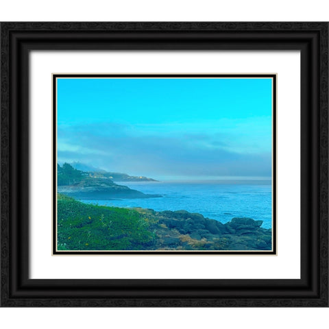 Oregon Coast near Depoe Bay 2 Black Ornate Wood Framed Art Print with Double Matting by Tenoever, William