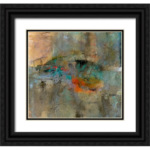 Reflective I FX Black Ornate Wood Framed Art Print with Double Matting by Tienhaara, Michael