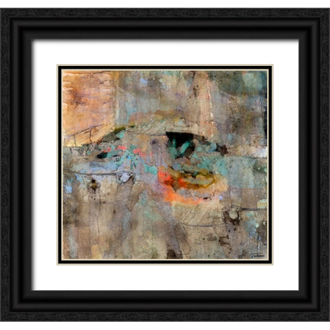 Reflective I WC V I Black Ornate Wood Framed Art Print with Double Matting by Tienhaara, Michael