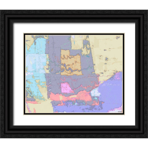 Sherbert I V 3 Black Ornate Wood Framed Art Print with Double Matting by Tienhaara, Michael