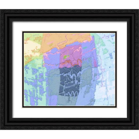 Sherbert II V 5 Black Ornate Wood Framed Art Print with Double Matting by Tienhaara, Michael