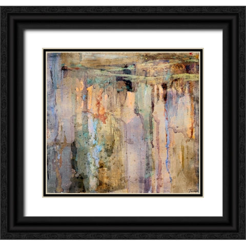 Musings I WC V I Black Ornate Wood Framed Art Print with Double Matting by Tienhaara, Michael