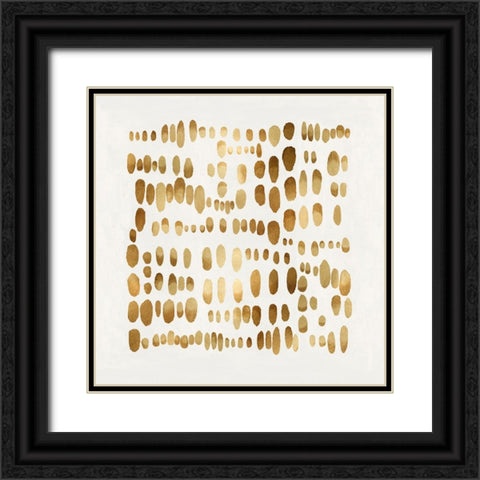 Playful Gold II Black Ornate Wood Framed Art Print with Double Matting by Perry, Angela