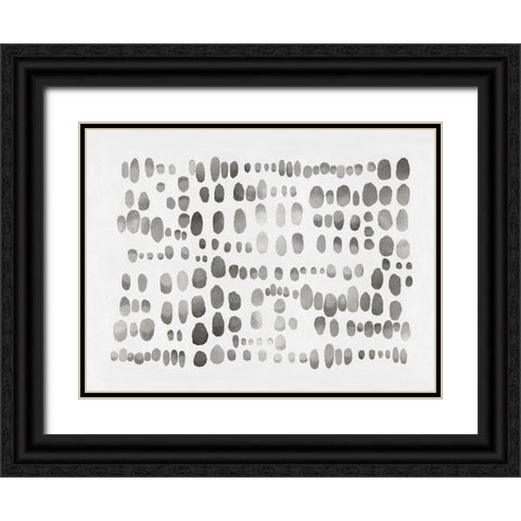 Playful Silver III Black Ornate Wood Framed Art Print with Double Matting by Perry, Angela