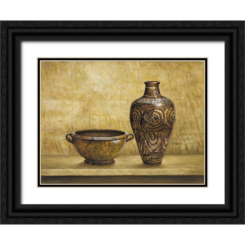 Collezione etnica I Black Ornate Wood Framed Art Print with Double Matting by Mazo, Andre