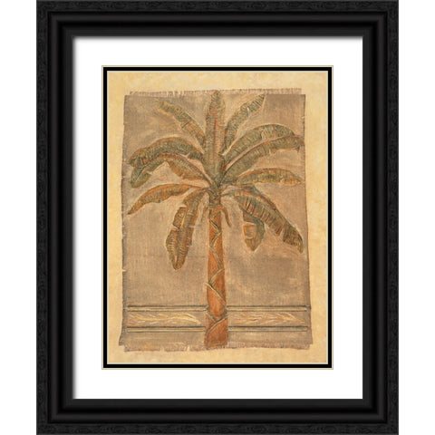 Jute Palm I Black Ornate Wood Framed Art Print with Double Matting by Mazo, Andre