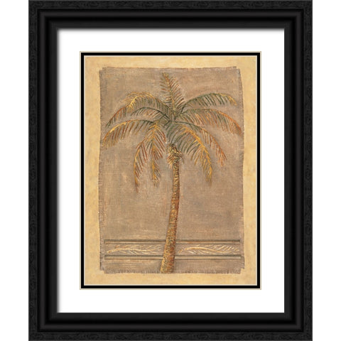 Jute Palm II Black Ornate Wood Framed Art Print with Double Matting by Mazo, Andre